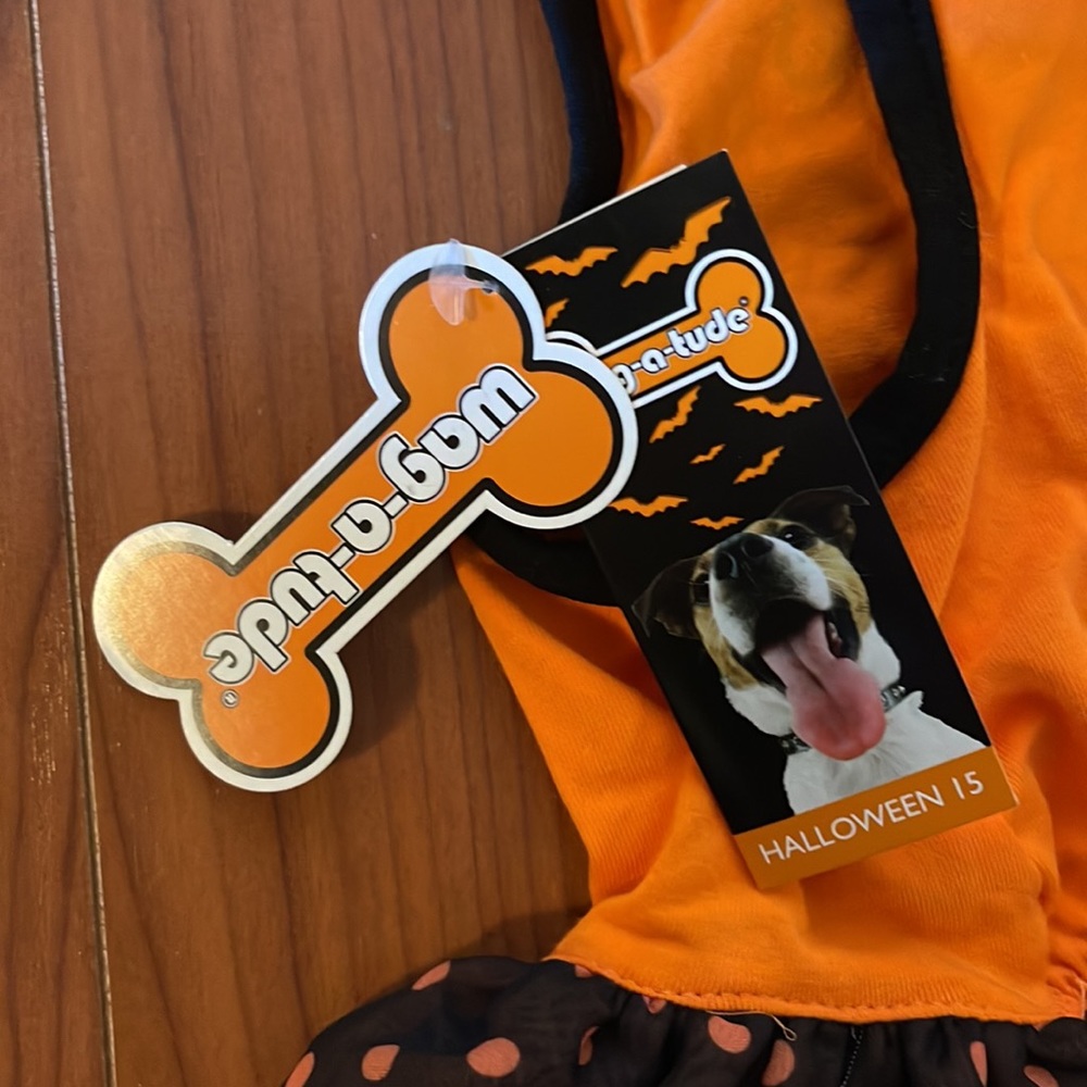 Mommy’s Little Pumpkin Dog Halloween Costume ~ Large - Picture 8 of 9